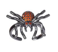 WESIEVYA Anillo de Araña Punk Ajustable con Incrustación de Circonitas Joyería Vintage Abierta para Fiesta y Halloween Accesorio Único y Elegante para Mujer y Hombre
