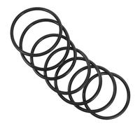 WESIEVYA Anillos de Goma para Cuencos Cantores, 7 Piezas, Resistentes al Desgaste, Material de Goma Negra para Fijar Cuencos y Bols de Cristal