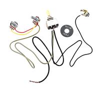 WESIEVYA Arnés De Cableado Para Guitarra Potenciómetros De Colores Negros Amarillos Rojos y Grises Para Reemplazo De Guitarras Eléctricas