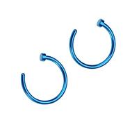 WESIEVYA Aro Abierto De Nariz En Acero De Titanio Pack De De 8mm Piercing Unisex De