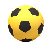 WESIEVYA Balón de Fútbol Silencioso y Suave para Pelota Mini para Interiores Seguro para Hogar Diseño sin Ruido para Familiar y Entrenamiento Infantil Color Amarillo