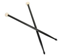 WESIEVYA Baquetas De Doble Punta Negras De Nailon Para Percusión, Par De Baquetas Para Tambor y Batería, Accesorio Musical Versátil Para Estudiantes y Presentaciones Escenario