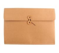 WESIEVYA Bolsa de Papel Kraft Amarilla Resistente al Agua Diseño Retro y Organizador para Documentos y Revistas Adecuado para Escuela y Viaje