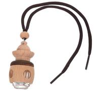 WESIEVYA Botella Colgante Coche de Vidrio de Perfume Transparente para de Madera, Efecto Decorativo y Alivio del Estrés para Conducción