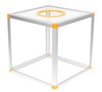 WESIEVYA Caja de Rifa Transparente para Regalos Aleación de Aluminio y Acrílico, Almacenamiento Seguro y Fácil para Boletos en Reuniones Anuales de Empresa