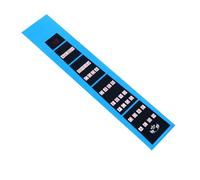 WESIEVYA Calcomanías para Entonación de Violín 4 Piezas en Papel Azul para Diapasón de Violín 1/2 Tamaño, Guía para Dedos Adecuado para Principiantes