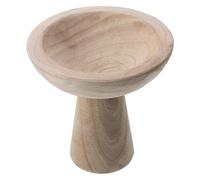 WESIEVYA Cáliz de Altar Ceremonial de Madera Rústica para Mesa Wicca, Vasija Ritual Decorativa Capacidad y Diseño Antigüo para Suministros de Brujería