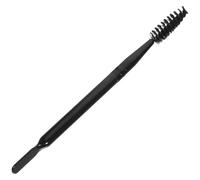 WESIEVYA Cepillo de Maquillaje Doble Punta para Cejas y Pestañas, Herramienta Cosmética Fácil de Usar, Mango de Madera y Cerdas de Nylon, Color Negro para Niñas y Mujeres