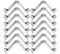 WESIEVYA Clips de Resorte en Forma de V Doble Cabeza 8 Mm para Postes de Sombrilla y Kayak, 40 Piezas Botón Pulsador Hueco y Sólido, Accesorios Resistentes para Camping y