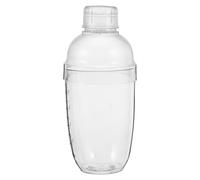 WESIEVYA Coctelera Negra de 530 Ml con Escala Transparente, Mezclador de Martini y Vaso Agitador Resistente al Calor para Bar y Hogar, Herramienta de Coctelería Profesional para Cócteles