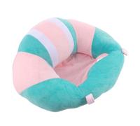 WESIEVYA Cojín para Sentarse para Bebés Sofá de Apoyo Infantil Niños 45 Cm Diámetro Ultrasuave Felpa Cristal Soporte Asiento Ñiño Color Verde Claro y Rosa para Aprendizaje y Juego