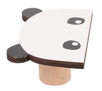 WESIEVYA Colgador de Pared Infantil y Estilo Único de Madera de Tilo Diseño de Panda, Gancho Decorativo y Funcional Ahorro de Espacio para Sala y Dormitorio