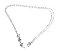 WESIEVYA Collares Colgantes de Química Estructura de Adn en Metal, Set de 2 Piezas, Accesorios para Mujeres y Hombres Interesados en Ciencia y Biología Molecular