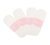 WESIEVYA Compresas de Tela Lavables para Mujer 21 Cm, Menstruales de Algodón Suaves y Transpirables, Pack de 4 Unidades Reutilizables para Embarazo y Posparto, Forros Absorbentes Prueba