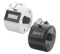 WESIEVYA Contador Manual de Portátil 2 Unidades, Clicker de Cuerpo Metálico y Plástico, Palanca Ergonómica Pulgar, Contador de 4 Dígitos para Golf, Béisbol y Eventos Deportivos,