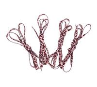WESIEVYA Cordones Planos Elásticos 140 Cm Estampado de Leopardo Marrón, 2 Pares para Zapatos Deportivos y Casuales, Accesorios de Repuesto para Adultos, Cordones Resistentes y Flexibles