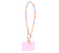 WESIEVYA Correa de Muñeca para Teléfono Móvil de Silicona Antideslizante, Diseño de Oso Luminoso Azul y Rosa Degradado, Cordón Decorativo Práctico para Uso Diario y Accesorios Electrónicos
