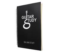 WESIEVYA Cuaderno De Notación Musical Guitarra Libreta De Acordes y Partituras Diseño y Resistente Para Principiantes y Clases De Música