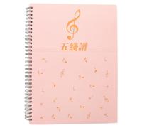 WESIEVYA Cuaderno de partituras: Cuaderno de papel pautado A4-80 hojas de papel manuscrito en blanco para composición de canciones - Bloc de notas para estudiantes