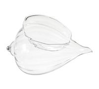WESIEVYA Cuenco de Cristal Forma de Concha Marina, Bol Versátil y Fácil de Limpiar para Postres y Ensaladas en Restaurantes y Ambiente de Comedor