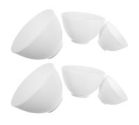 WESIEVYA Cuenco de Silicona para Mascarilla Facial, 6 Piezas Reutilizables, Ligero y Multifuncional para Cuidado Facial y Capilar en Casa