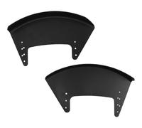 WESIEVYA Deflector de Barro Lateral para Silla de Ruedas Negro, Material Abs Resistente, Fácil Instalación, Protección Efectiva para Actividades al Aire Libre, Paquete de 2 Piezas