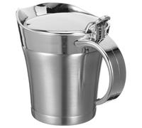 WESIEVYA Dispensador de Salsa Térmico de Acero Inoxidable de 450ml Doble Aislamiento y Pico Diseñado para Uso en Reuniones Familiares y Hogar