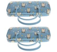 WESIEVYA Estuche para Gafas de Sol Infantil Asa, 2 Unidades, Caja Portátil de Pu Diseño Creativo de Gato y Forma, Caja para Guardar Gafas de Sol Resistente y Práctica
