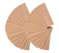 WESIEVYA Fundas de Papel Kraft Color Caqui para Bolígrafos 50 Ventana Diseñada Que Sujeta Firmemente y Diseño Simple para Uso Escolar o Obsequio