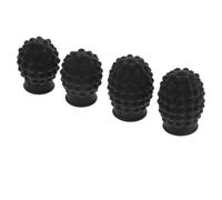 WESIEVYA Fundas De Silicona Para Baquetas De Batería 7a5a, Protector Silencioso De 4 Piezas En Color Negro, Cubiertas Amortiguadoras Para Práctica y Ensayos De Percusión