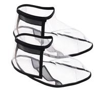 WESIEVYA Fundas Transparentes para Zapatos de Peluquería Grandes, Protectores Antideslizantes de TPU, Cubrezapatos Profesionales para Evitar Restos de Cabello, Ideales para Salón y Uso