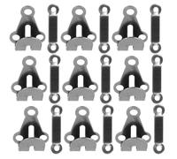 WESIEVYA Ganchos Metálicos para Prendas de Vestir Juego de 10 Piezas de Corchetes para Coser Pantalones y Abrigos Color Gris -Gunmetal Accesorios de Costura Resistentes y Duraderos