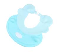 WESIEVYA Gorro de Ducha para Bebés Ajustable Protector para Ojos y Oídos Gorro para Lavado de Cabello Diseño Ligero para Baño Infantil Azul