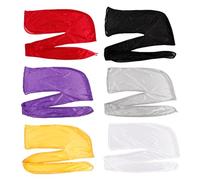 WESIEVYA Gorro De Seda Tipo Turbante Para Hombre Y Mujer Conjunto De 6 Piezas De Gorro De Con De Pirata