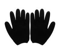 WESIEVYA Guantes de Spa para Manos de Gel Hidratante Negro, Tejido Ligero Función de Reparación Calmante, Fáciles de Usar para Cuidado en Casa y Viaje