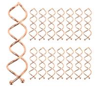 WESIEVYA Horquillas Espiral Cabello de Mujer, 20 Piezas de Alambre de Acero Importado, sin Tirar ni Rascar el Cuero Cabelludo, Ideales para Peinados DIY y Uso Diario