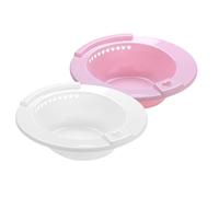 WESIEVYA Inodoro para Mujer Bidé Portátil 2piezas de Plástico Fácil de Usar para Baños de Asiento y Lavabos de Cadera Capacidad para Agua Caliente sin Deformación