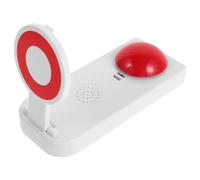 WESIEVYA Interruptor de Botón de Respuesta para Juegos de Fiesta, Timbre Rojo sin Batería, Zumbador Interactivo para Programas y Concursos en Aula, Juego Familiar y Actividades Recreativas