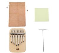 WESIEVYA Kalimba Portátil de Madera de Arce 8 Notas para Principiantes, Mini Piano de Pulgar Acabado Natural, Instrumento Musical Ligero para Práctica y Obsequio Educativo