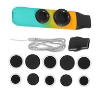 WESIEVYA Kazoo Doble Ajuste Tonal, Color Degradado Azul-verde, Instrumento Musical Mirlitón Portátil para Adultos y Niños, Compañero para Guitarra y Ukelele, Fácil de Usar, Ligero