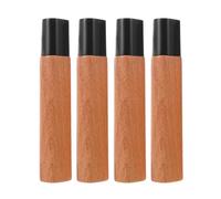 WESIEVYA Mango de Cuchillo Japonés de Madera Haya Ergonómico Grande 13 Cm para Repuesto Cuchillos Sashimi Santoku Nakiri 4 Piezas para Cocina y Reparación de Asiáticos