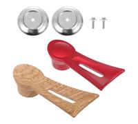 WESIEVYA Manijas para Tapas de Ollas de 2 Piezas en Baquelita y Acero Inoxidable, Fáciles de Instalar y Cómodas para Sartenes y Ollas de Cocina