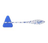 WESIEVYA Martillo Neurológico de Diagnóstico Clínico Triangular Multifuncional Color Azul Profundo para Pruebas de Reflejos y Evaluación Médica Profesional