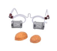 WESIEVYA Masajeador de Ojos con Moxibustión de Aparato de Moxa Cálido y Duradero con Marco de Gafas para Alivio del Dolor Ocular y Cuidado Saludable Casa