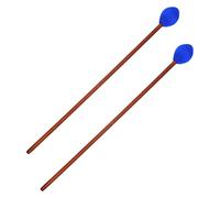 WESIEVYA Mazos para Marimba 2 Piezas Cabeza de Oliva Media Dureza, Mango de Arce Ligero, Accesorio de Percusión para Instrumento Musical de Lengüeta, Baquetas de Alto Color Aleatorio