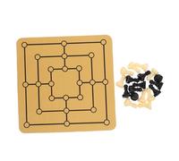 WESIEVYA Mesa Portátil Nine Mens Morris con Tablero Multifuncional y Juego Familiar para Entretenimiento Casa y Reuniones Material Mouse Pad y Fácil de Transportar