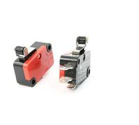 WESIEVYA Micro Interruptor de Límite Spdt V-155-1c25 Brazo de Rodillo de Bisagra Corto, Acción Rápida, Material Plástico y Metal, Paquete de 15 Piezas para Horno y Microondas