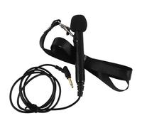 WESIEVYA Micrófono con Cable para Profesores Micrófono de Mano Portátil Amplificador de Voz Compacto para Presentaciones y Guías Ergonómico con Interruptor Negro