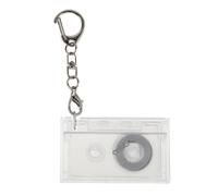 WESIEVYA Mini Llavero de Casete Musical - Colgante Retro de Casete Transparente para decoración de Fiestas de los 80 - Regalo para Amantes de la música con NFC