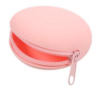 WESIEVYA Mini Monedero Redondo de Silicona para Mujer, Monedero Llavero, Bolso Pequeño Portátil para Monedas y Auriculares, Bolsa Kawaii para Niñas, Accesorio Práctico de Viaje